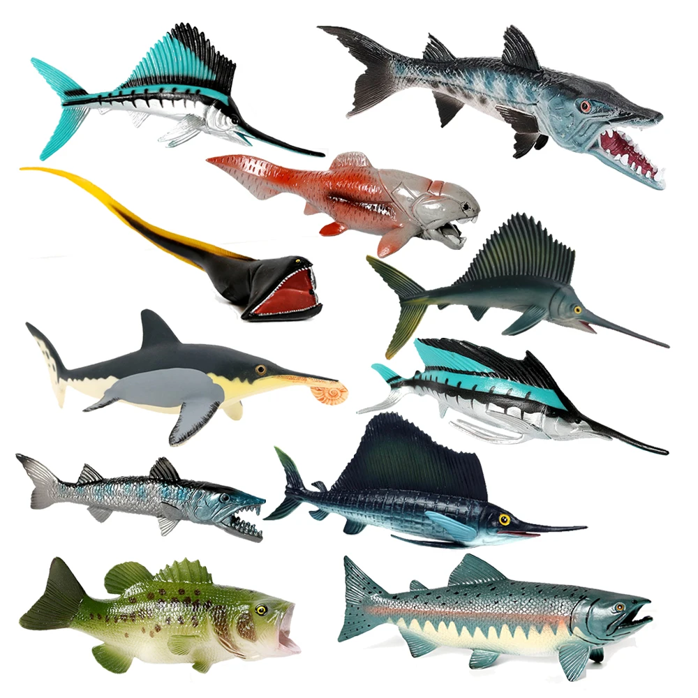 Kids Toys Reviews - Zwierzęta morskie zabawki Billfish żaglówka Boxfish