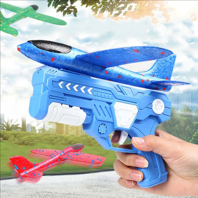 Catapult Launcher Toy - Świecący samolot z pianki 10M wyrzutnia