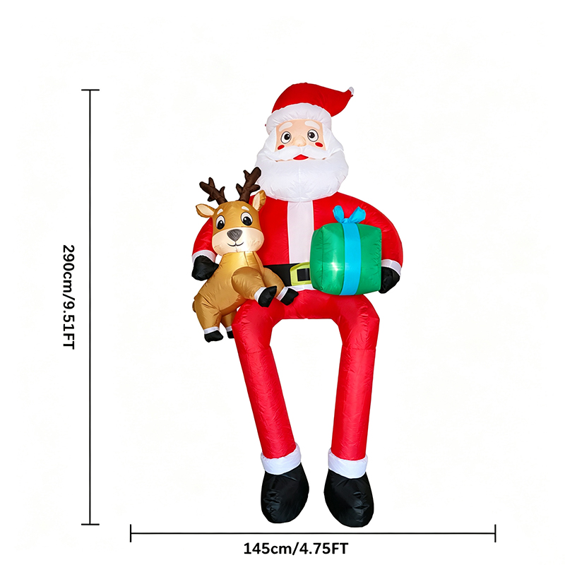 Nadmuchiwany Święty Mikołaj o  – Kids Toys Xmas recenzja i cena